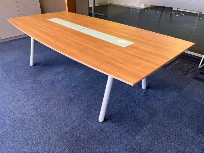 Barrel Shape Boardroom with Glass insert